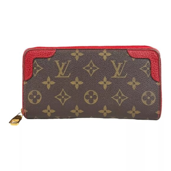 LOUIS VUITTON purse M61854 Monogram canvas Monogram Retiro Zippy used - Picture 1 of 11